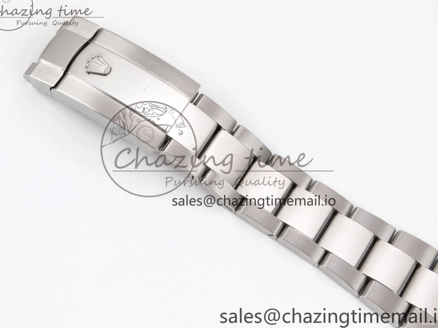 MiroTime 0131 GoodFit DateJust 41 126334 EWEF Best Edition Gray Dial Green Roman on Oyster Bracelet A 1054